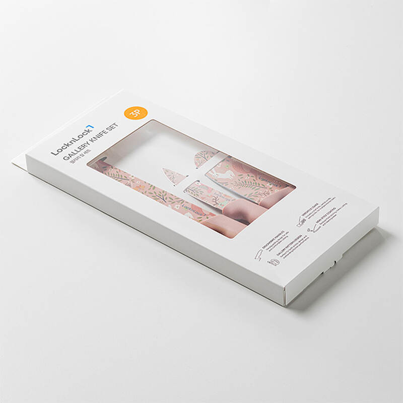 Bộ dao nhà bếp 3 món LocknLock Gallery Knife Set Màu hồng - CKK308S3, , large image number null